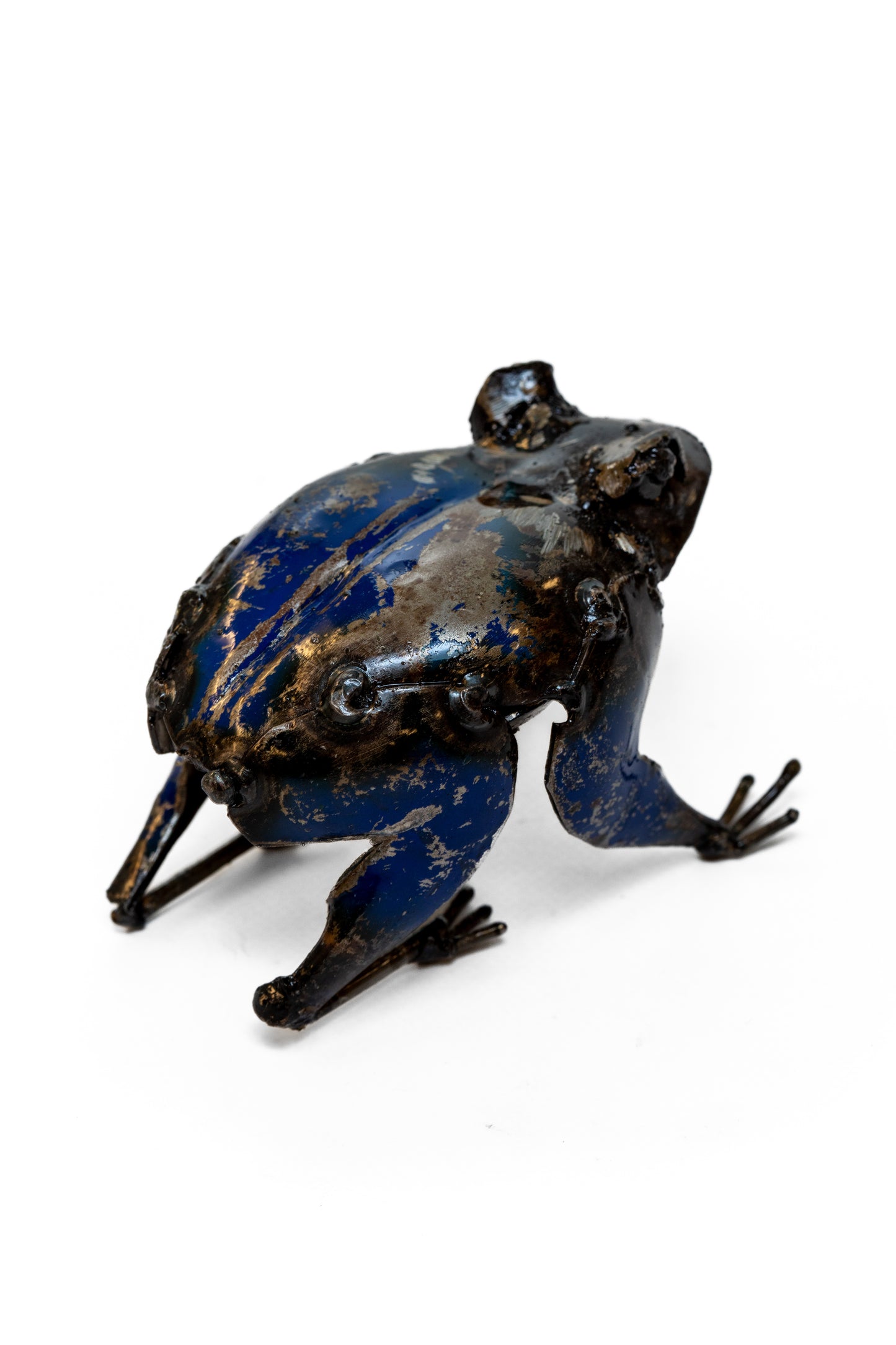 Blå groda 10 cm återbruk