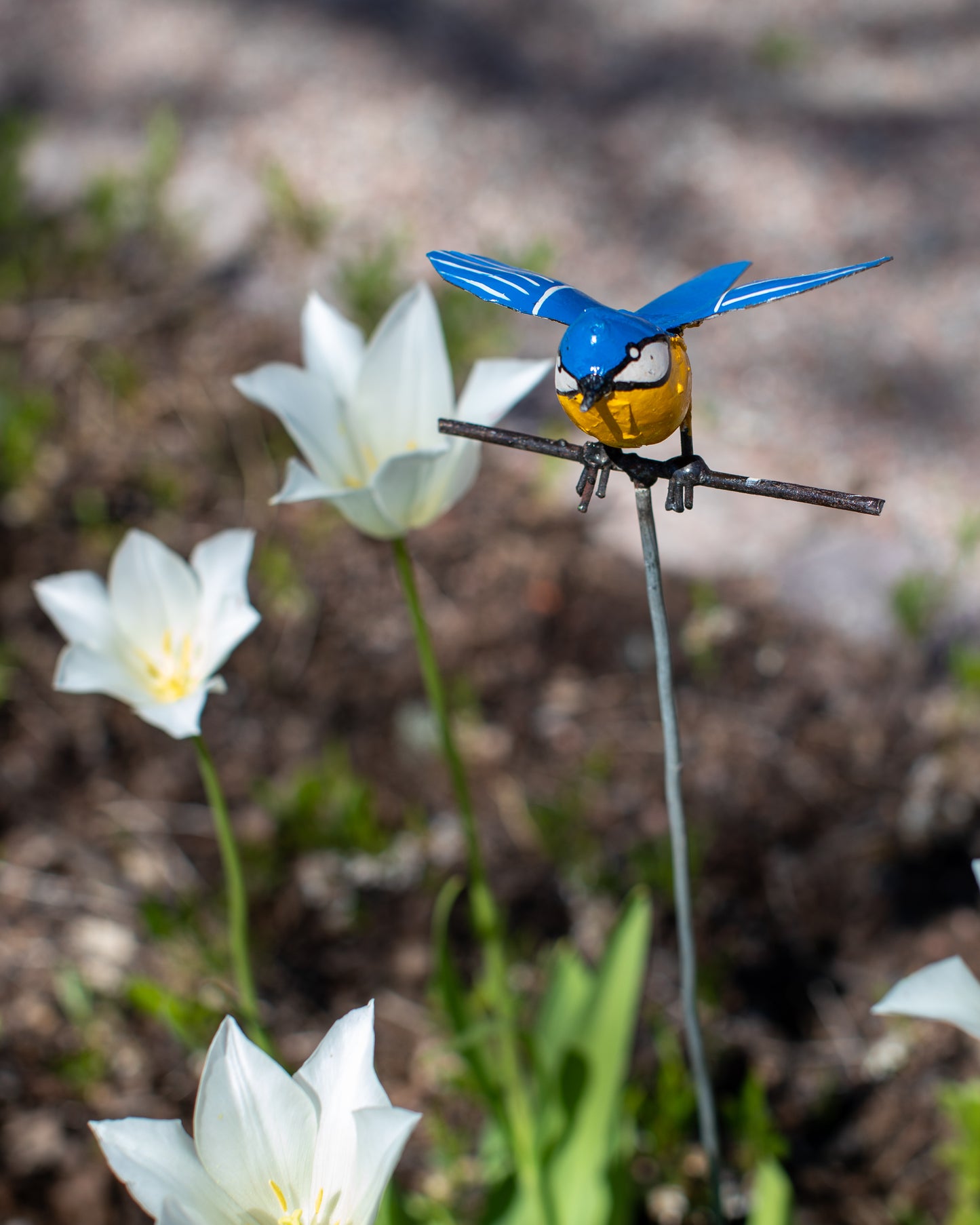 Flygande blåmes på pinne återbruk