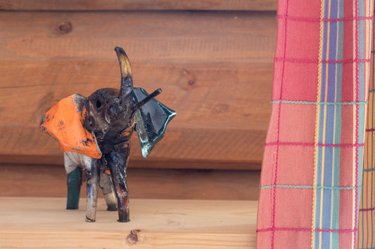 Färgglad elefant 16 cm återbruk