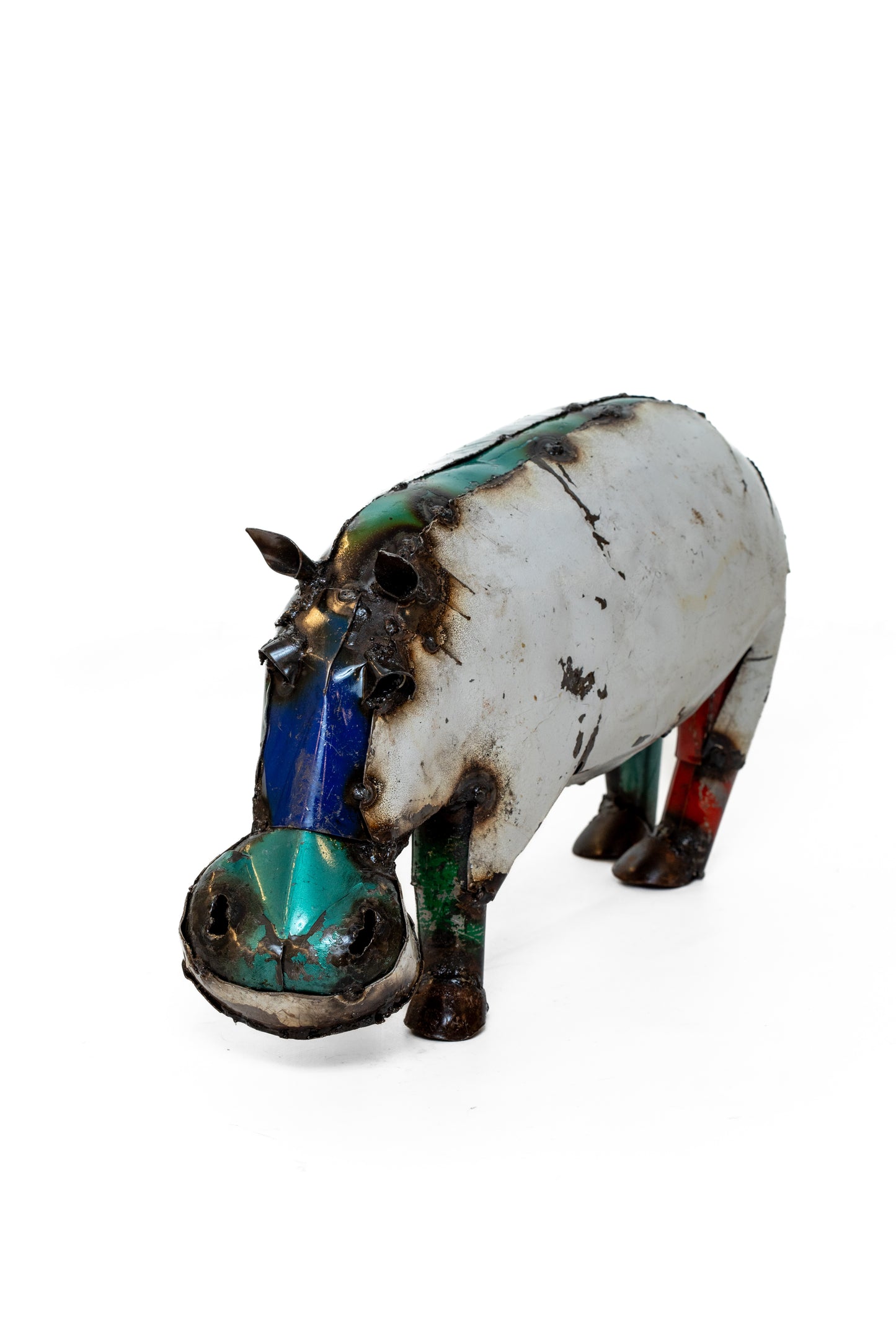 Färgglad flodhäst 50 cm återbruk