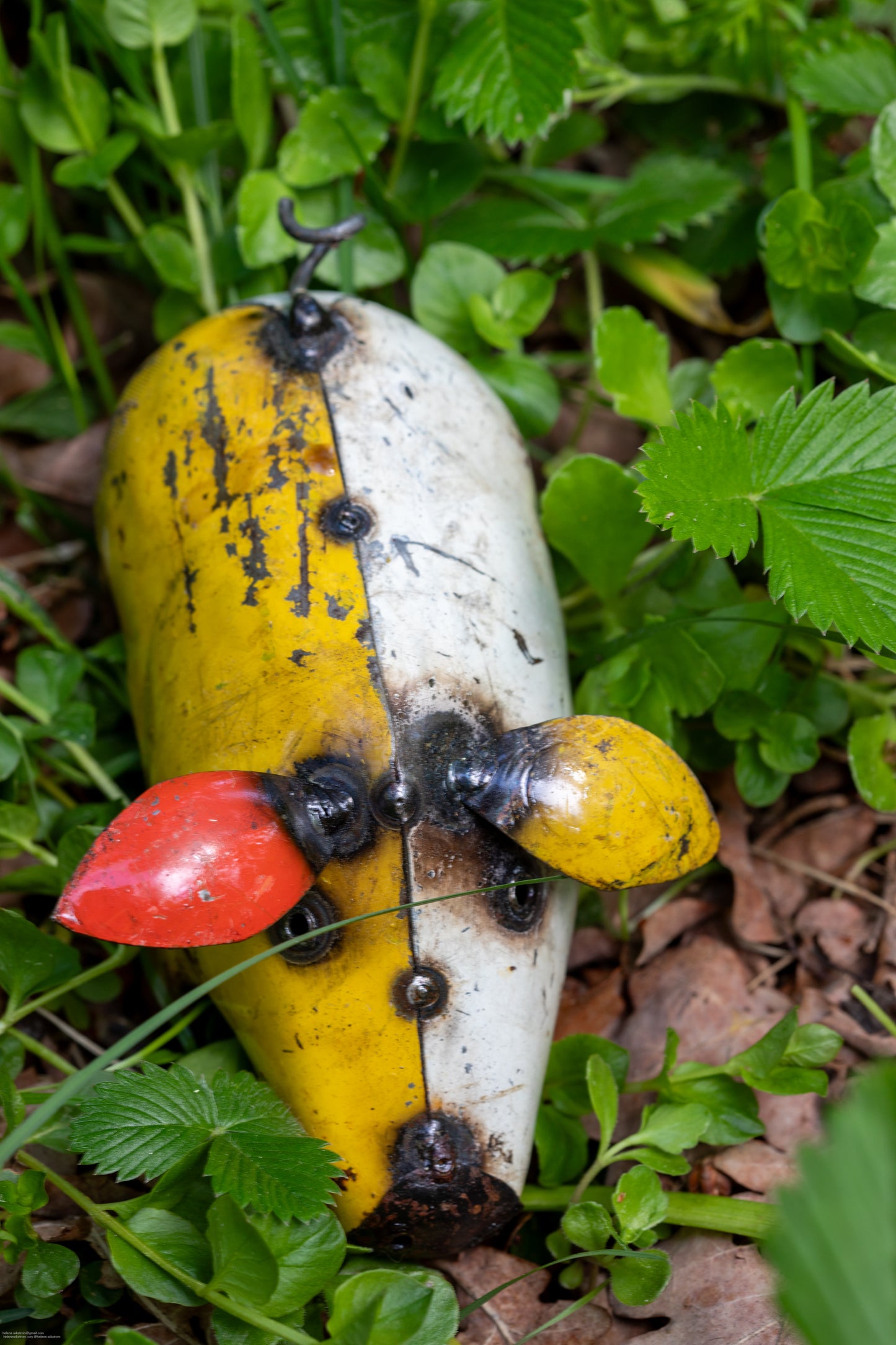 Färgglad gris 16 cm återbruk