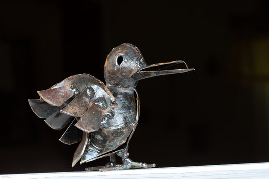 Flygande brun kungsfiskare 10 cm återbruk