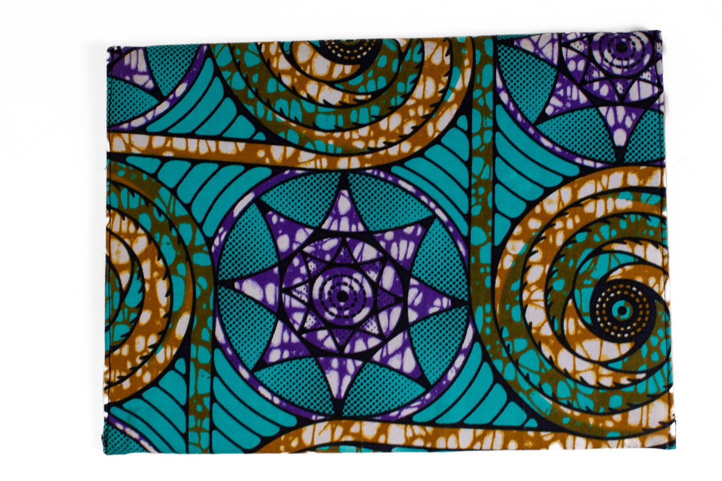 Fodral kitenge läder lila stjärna