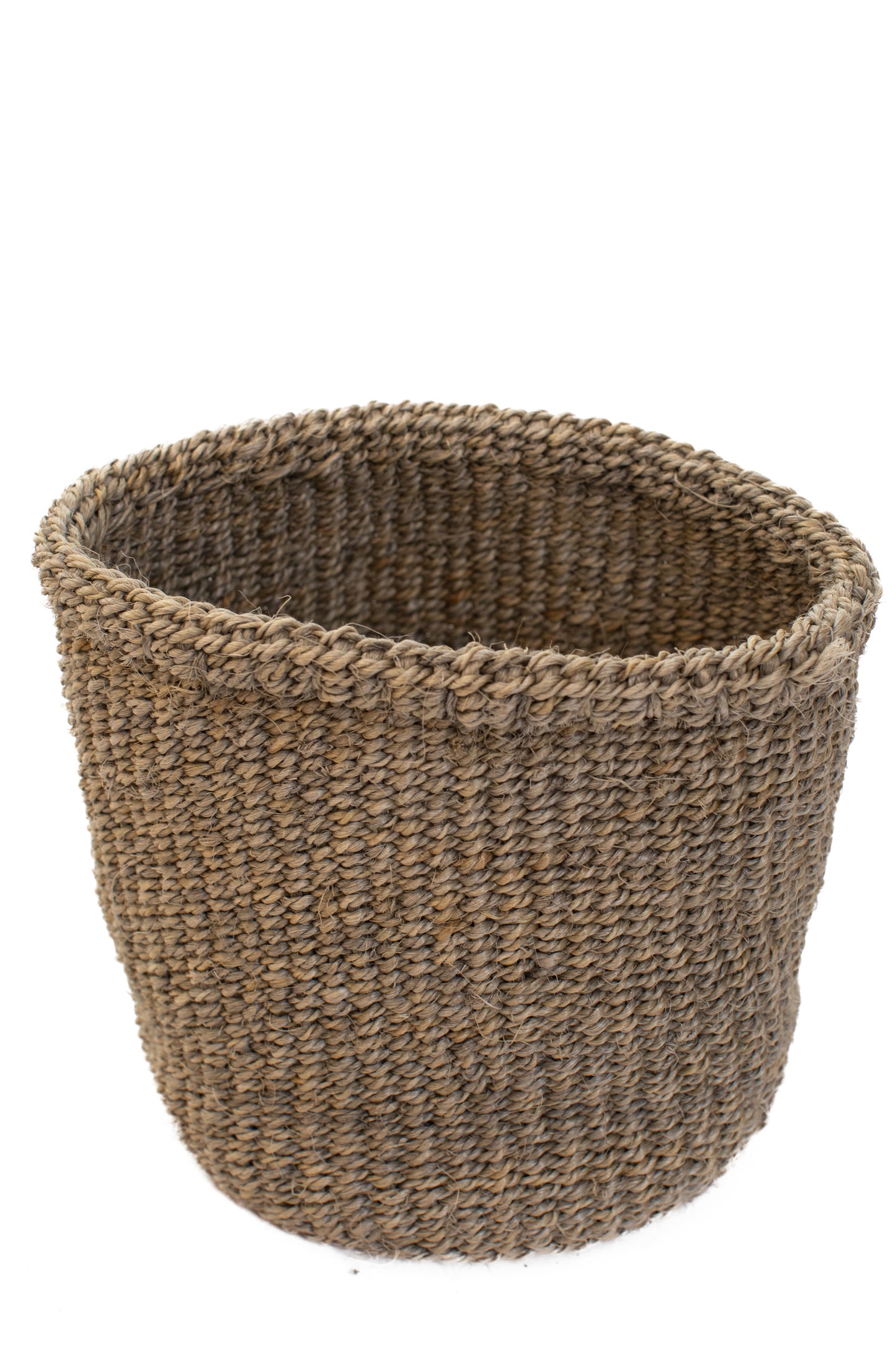 Förvaringskorg 13 cm grå sisal