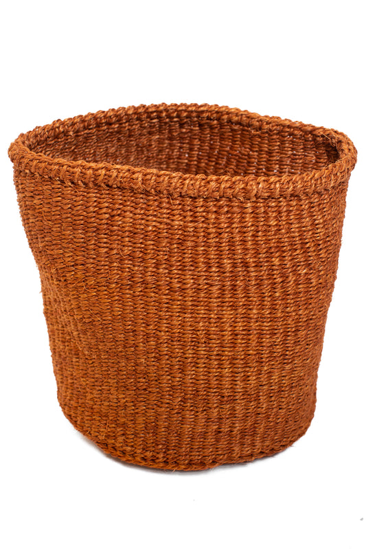 Förvaringskorg 16 cm rostbrun sisal