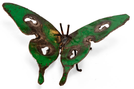 Grön fjäril 19 cm återbruk