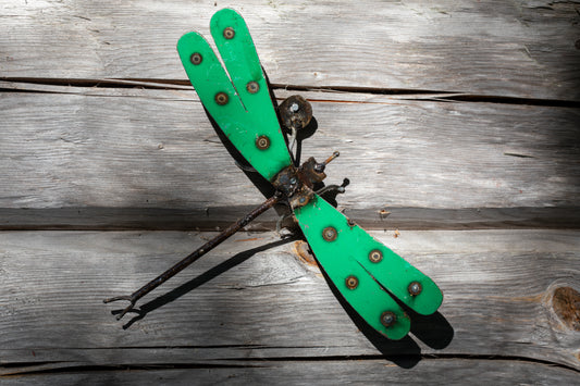 Grön trollslända 22 cm återbruk