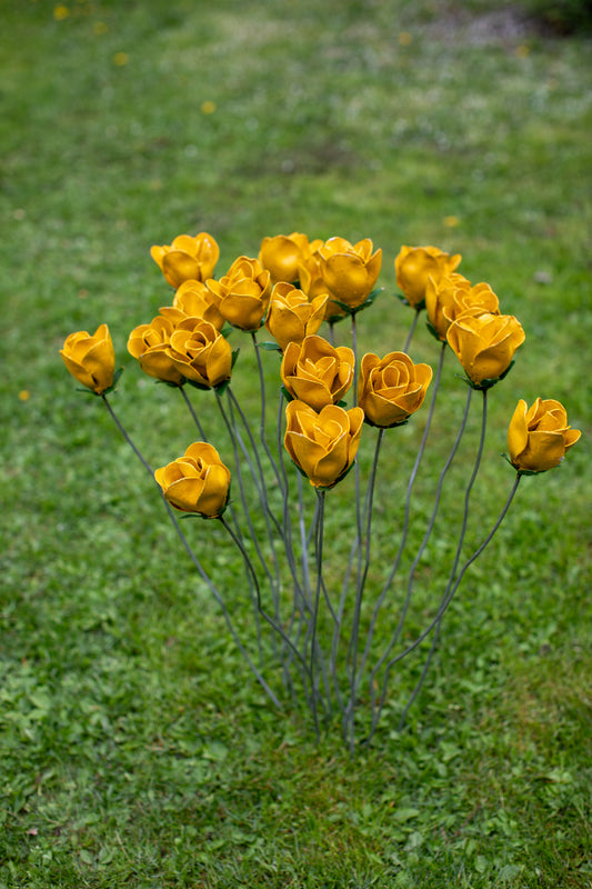 Gul ros 80 cm återbruk