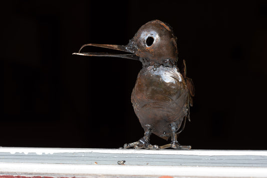 Brun kungsfiskare 10 cm återbruk