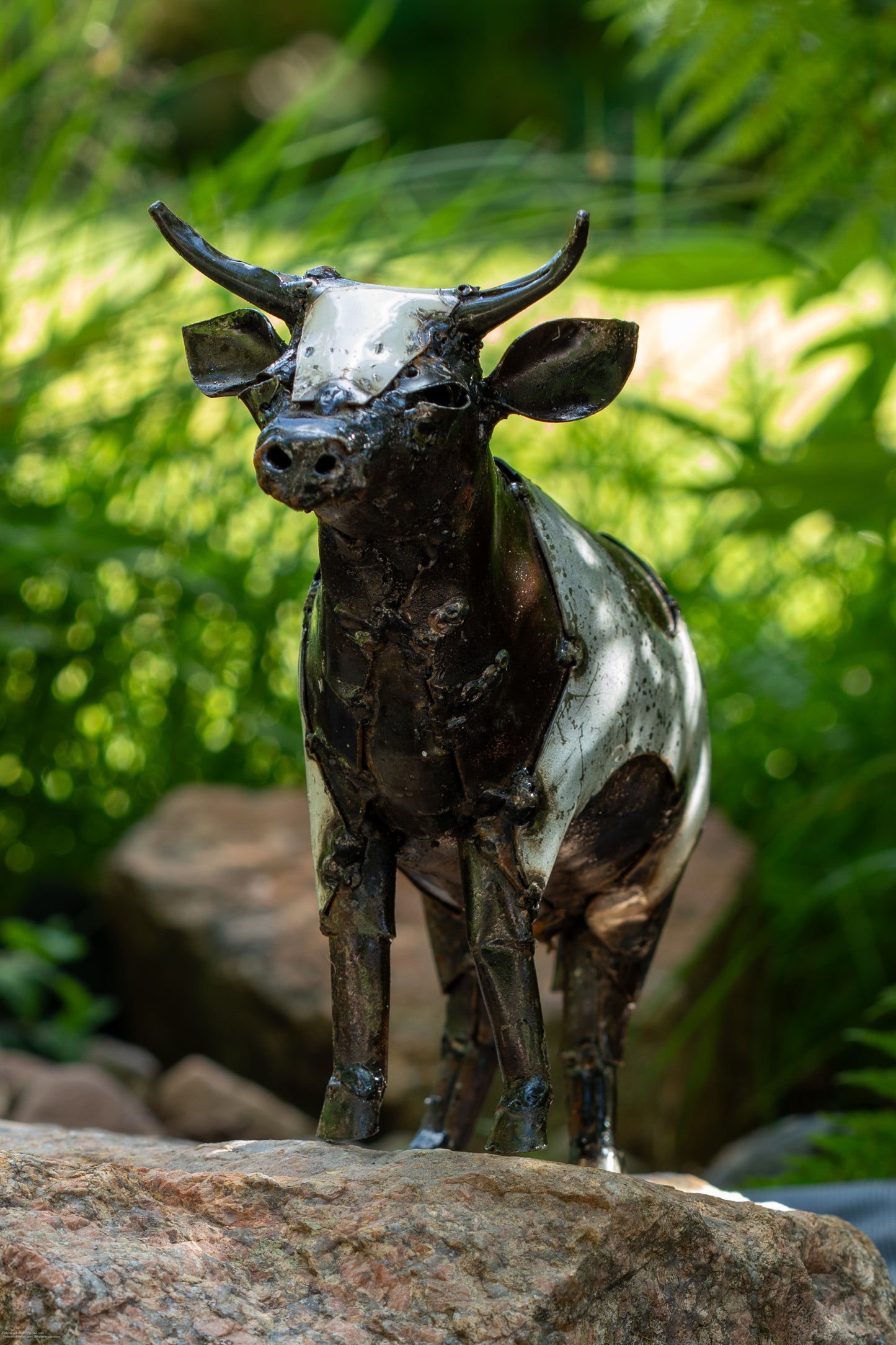 Svartvit ko 23 cm återbruk