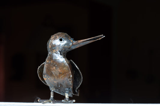 Brun kungsfiskare 13 cm återbruk