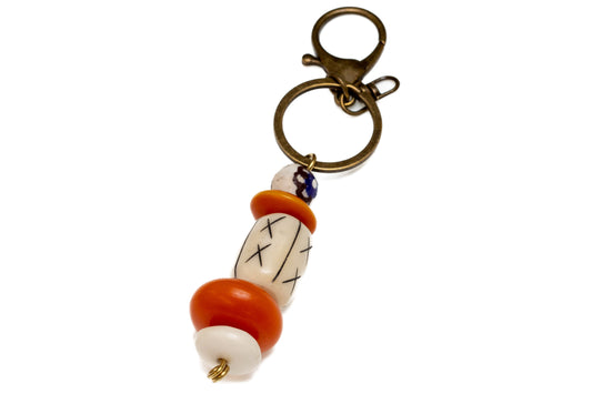 NYCKELRING falsk bärnsten