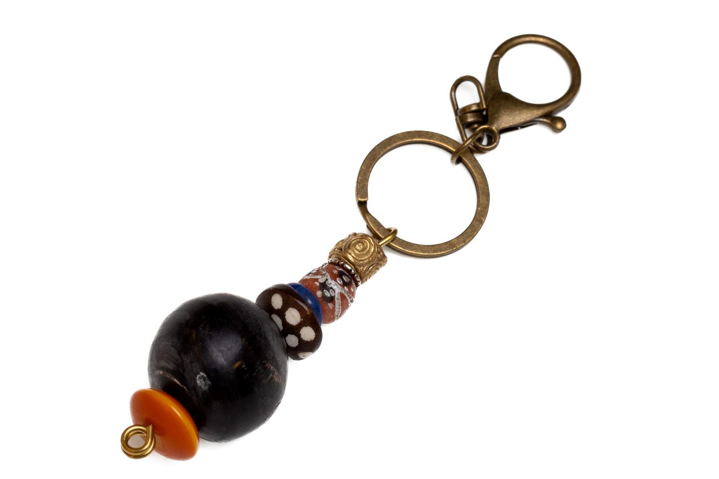 NYCKELRING falsk bärnsten