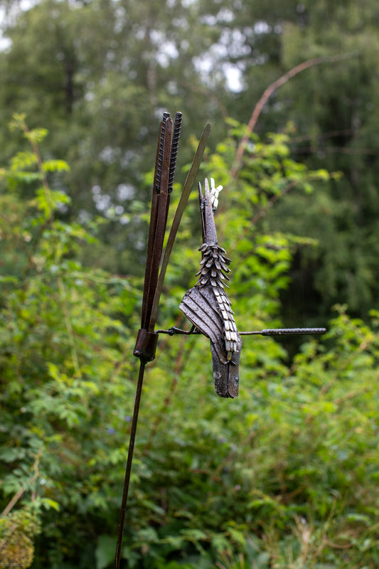 Näshornsfågel på kaveldun 110 cm återbruk