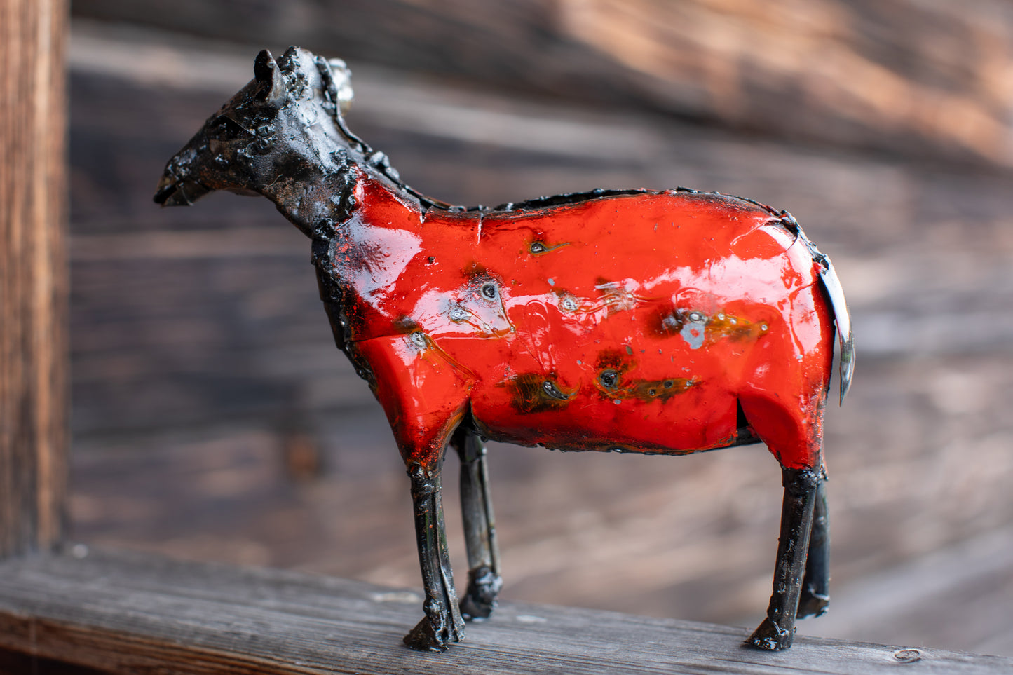 Rött FÅR 22 cm återbruk