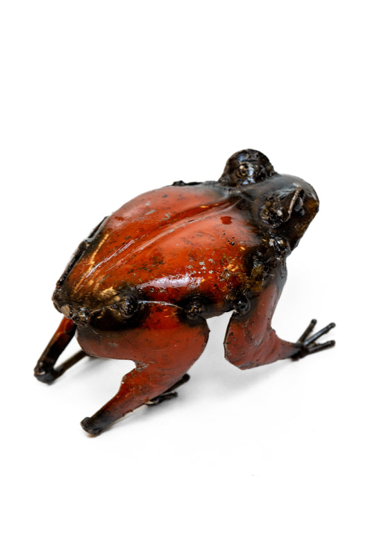 Röd groda 10 cm återbruk