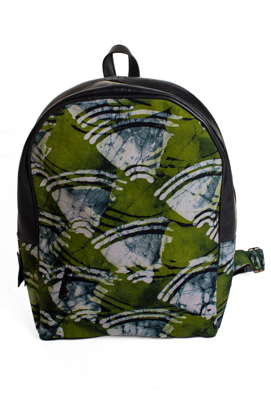 Ryggsäck kitenge grön