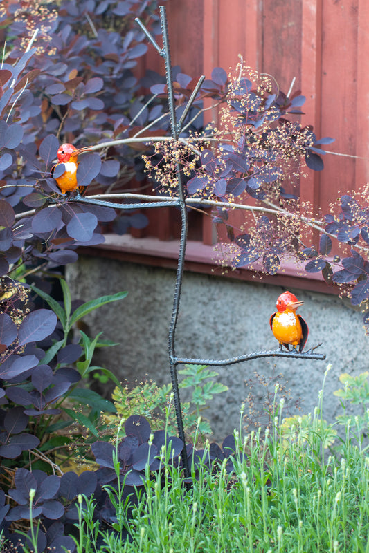 Växtstöd röd KUNGSFISKARE 85 cm återbruk