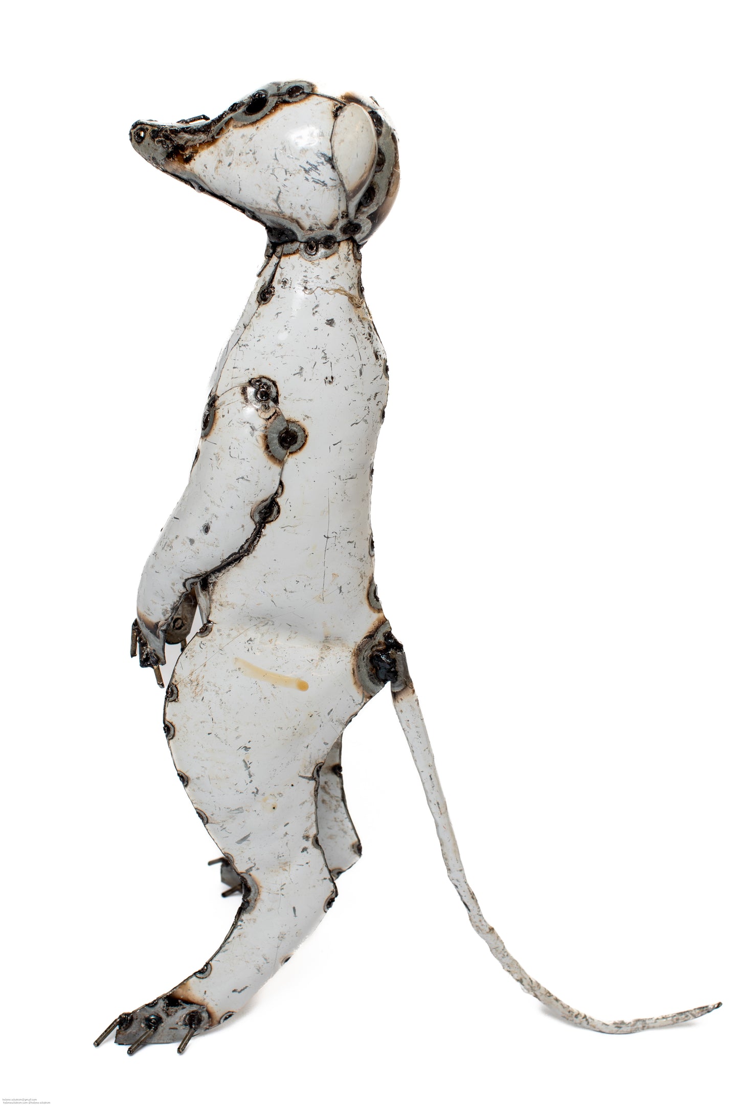 Vit SURIKAT 42 cm återbruk