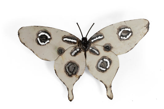 Vit fjäril 43 cm återbruk