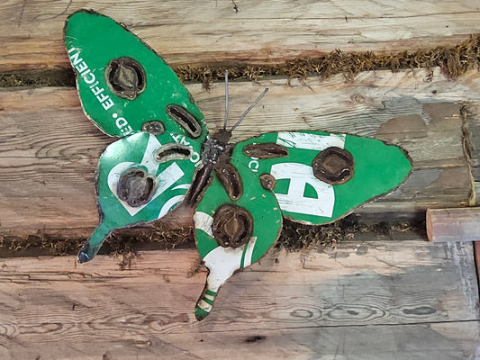 Grön fjäril 43 cm återbruk