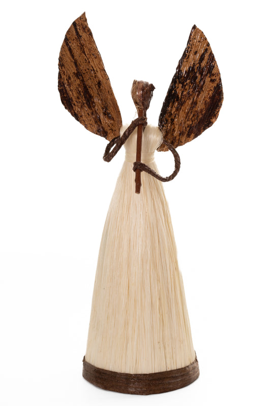 ÄNGEL 21 cm flöjt sisal bananfiber