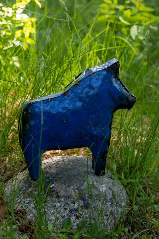 Blå dalahäst återbruk