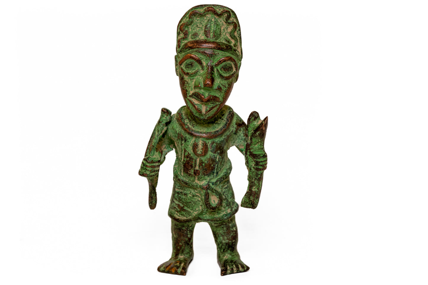 Bronsstaty 16 cm man Benin