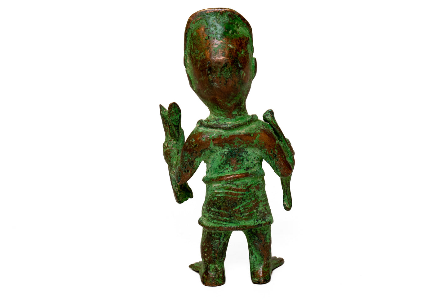 Bronsstaty 16 cm man Benin