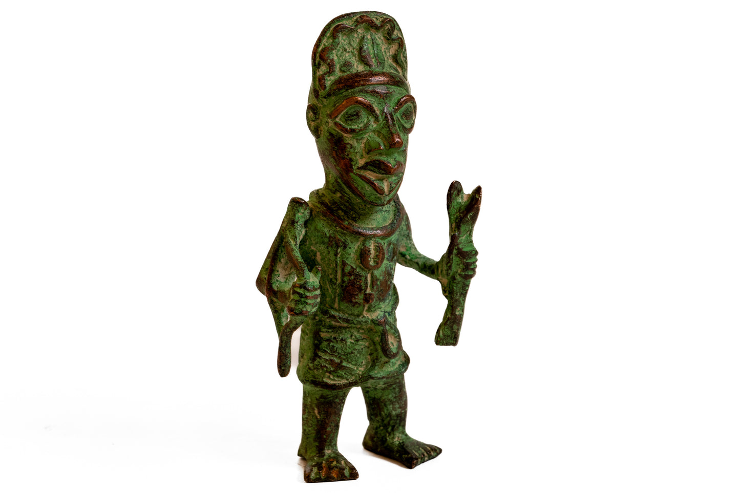 Bronsstaty 16 cm man Benin