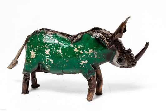Färgglad noshörning 16 cm återbruk