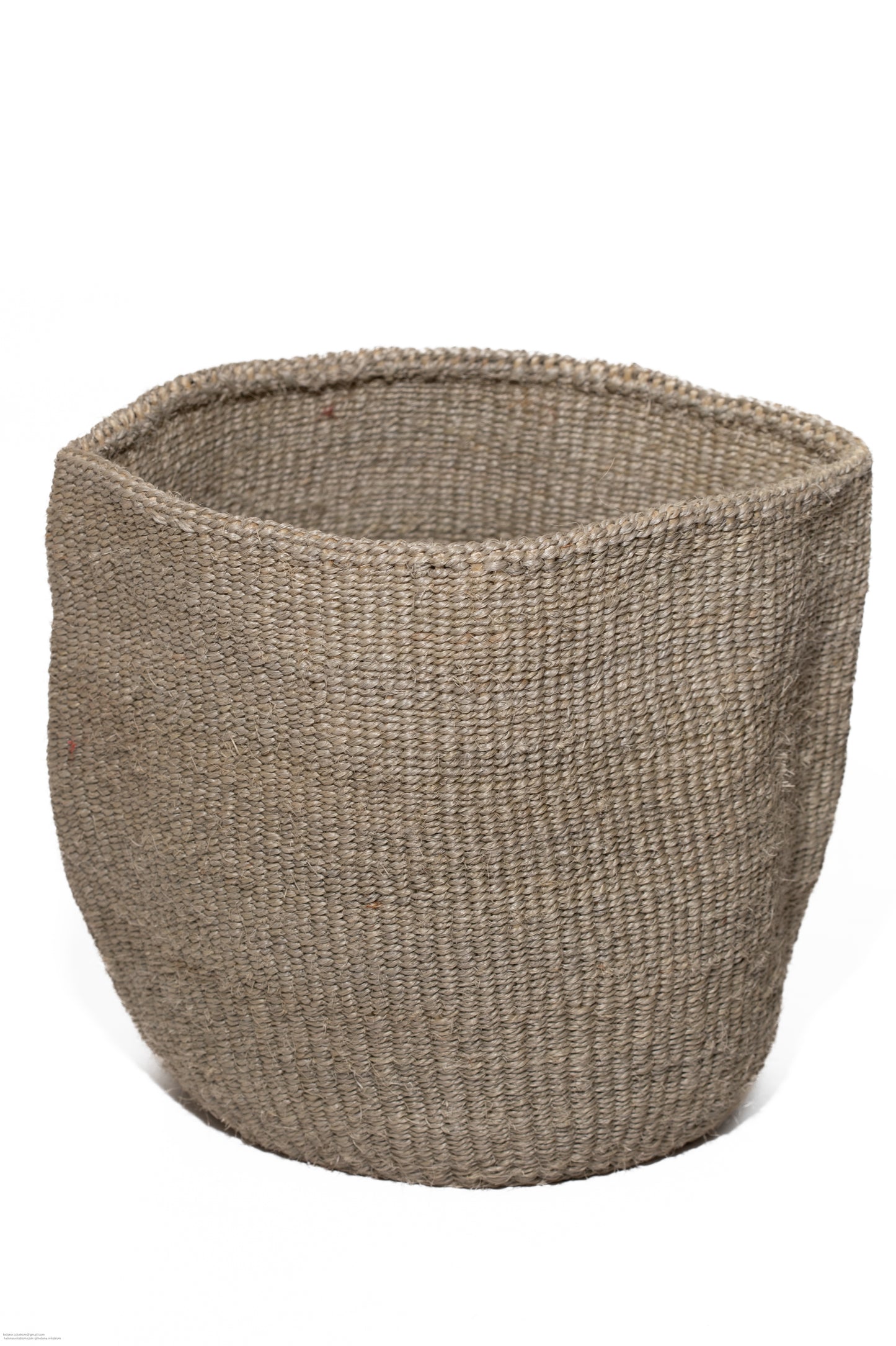 Förvaringskorg 26 cm grå sisal