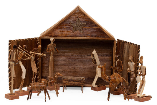 Julkrubba stor bananfiber