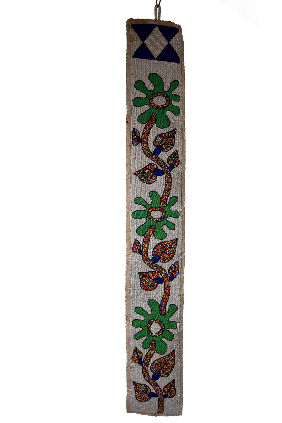 Pärlbroderad väggpanel Yoruba blommor