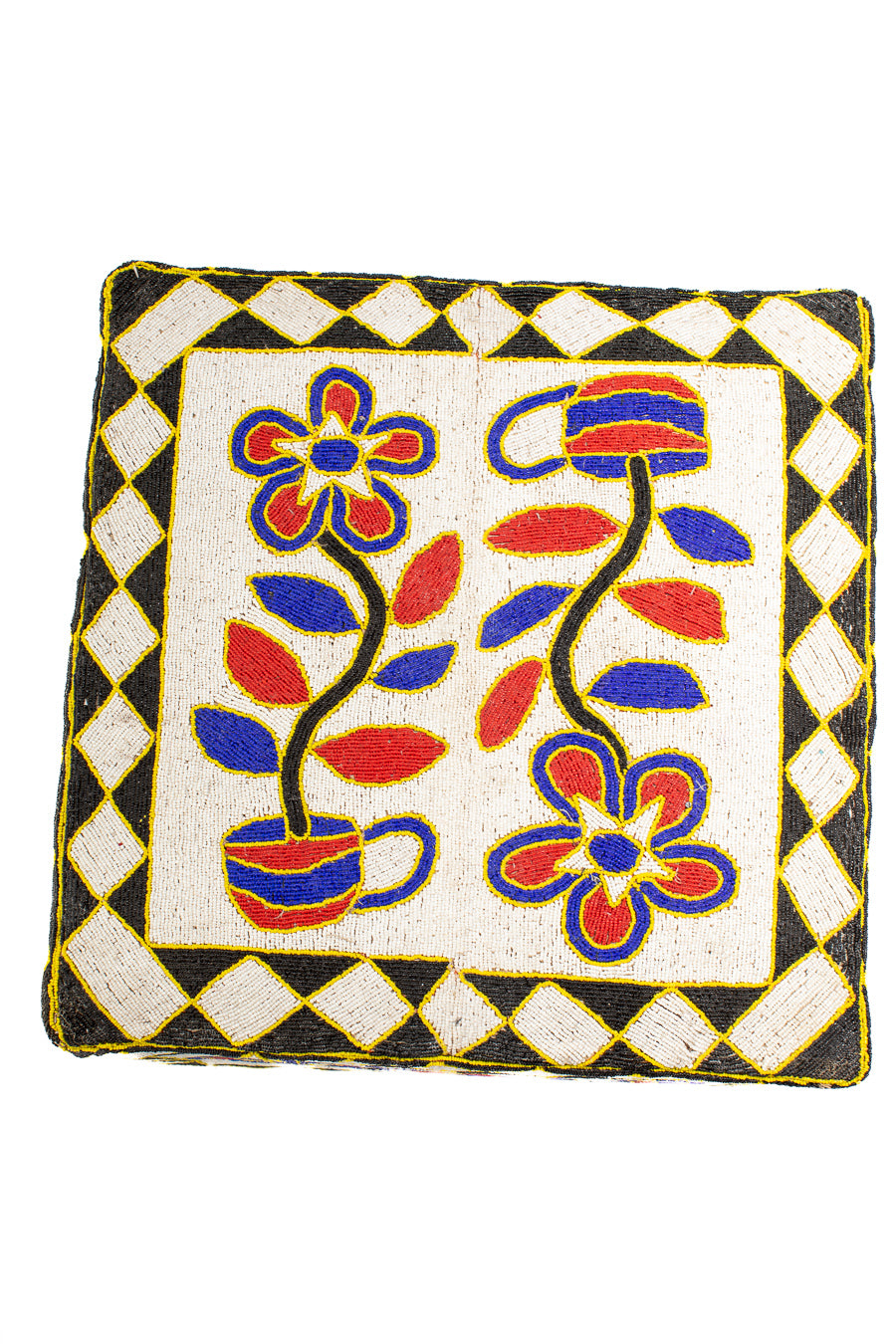 Pärlbroderat bord Yoruba