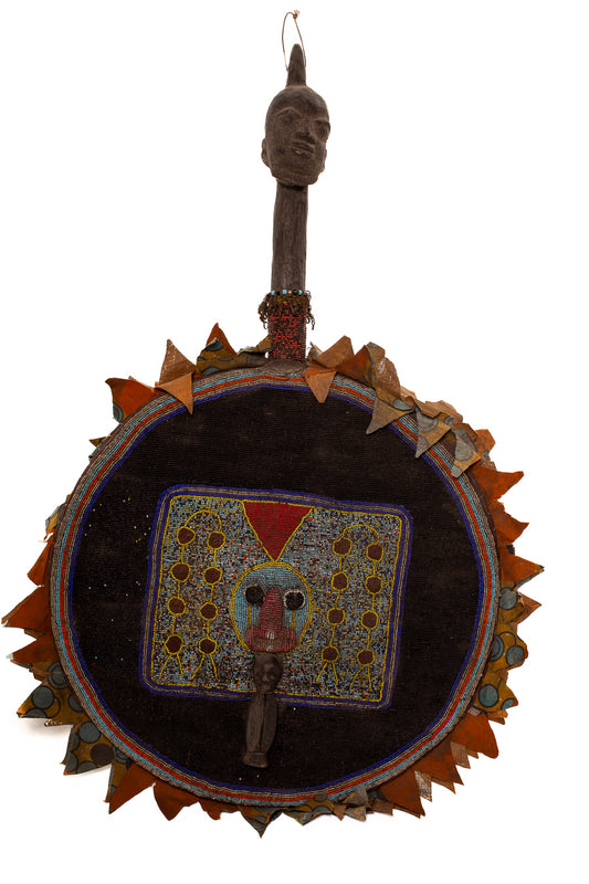 Yoruba Pärlad solfjäder